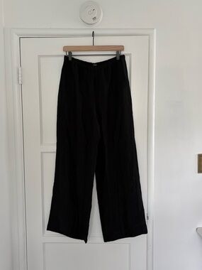 JCrew Black Wide Leg Pants